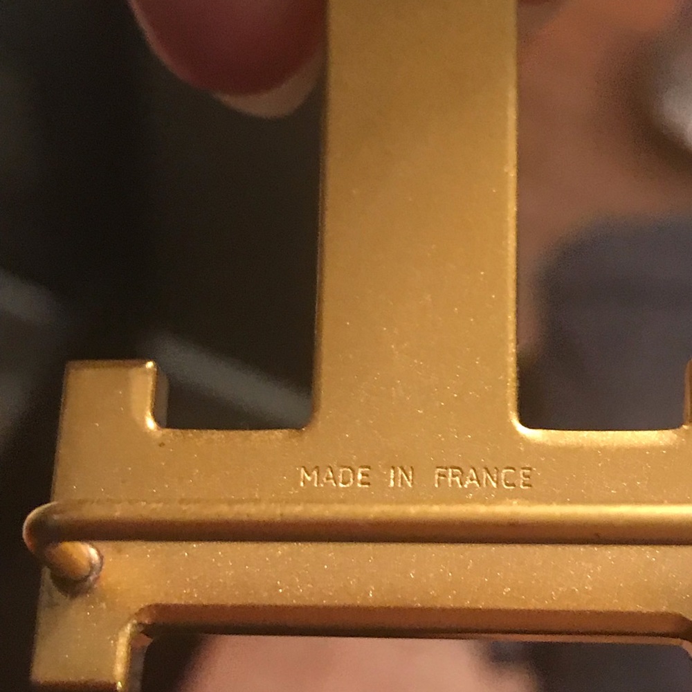 Hermes Black and Gold Women's Belt - Picture 3 of 6